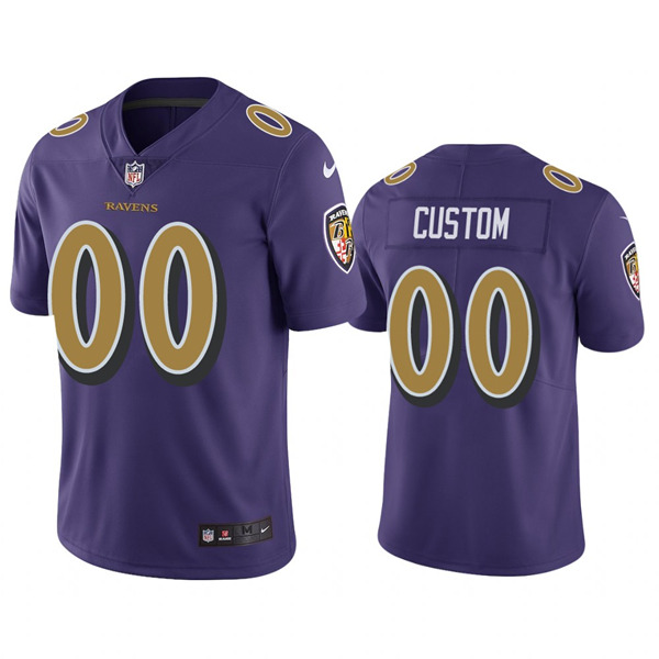 Custom Baltimore Ravens Vapor Untouchable Limited Jersey